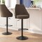 Flash Furniture Brown LeatherSoft Adjustable Height Bar Stools, 2PK SY-802-BR-GG - alternate 1